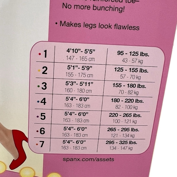 SPANX NUDE Assets by Sara Blakely Shaping Pantyhose 126B Size 1 NWT - Picture 4 of 4